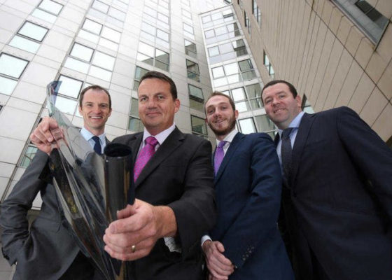 Managing director Ben Hickling in front of the Obel Tower